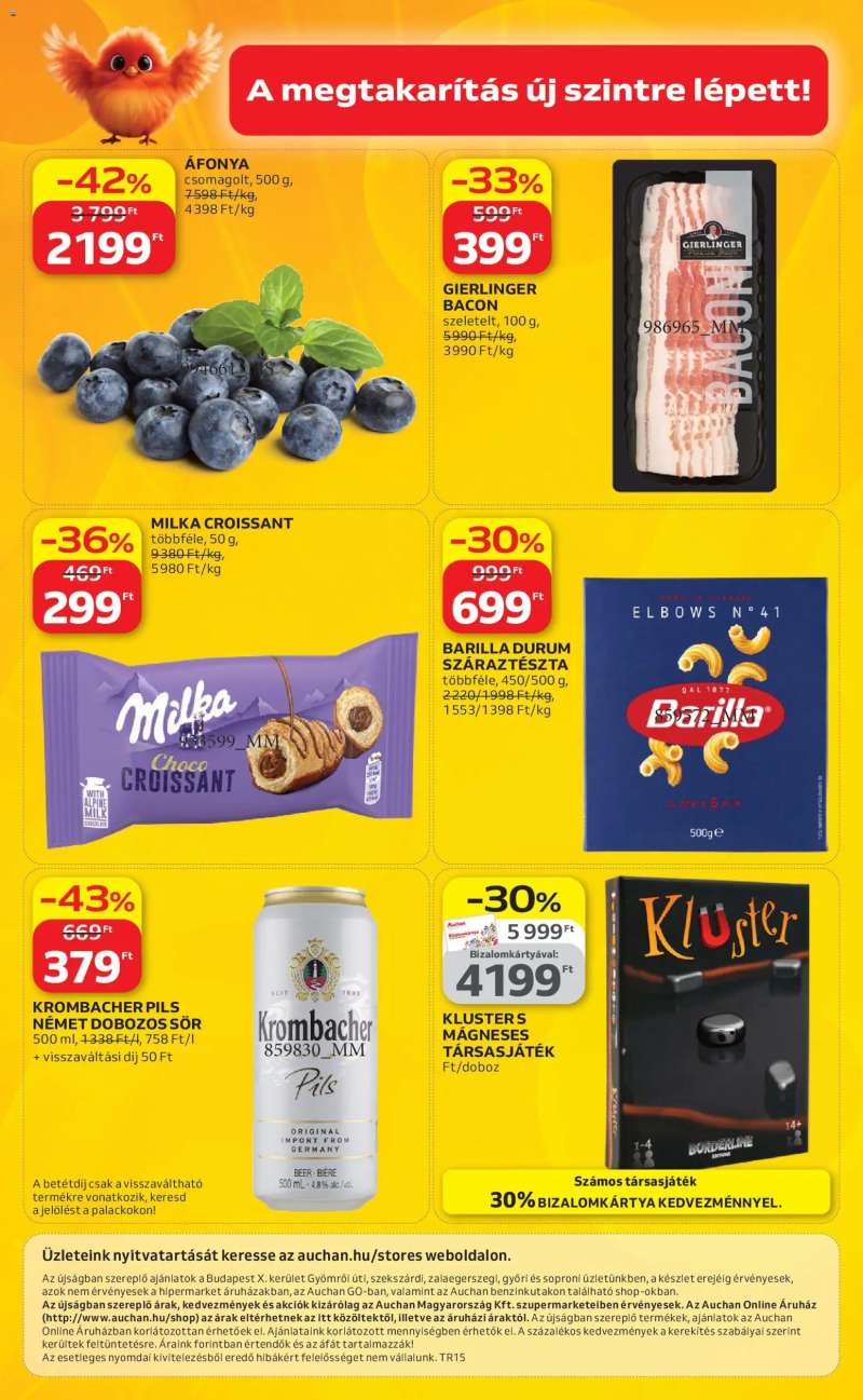 Auchan Auchan Szupermarket akciós újság 16 oldal