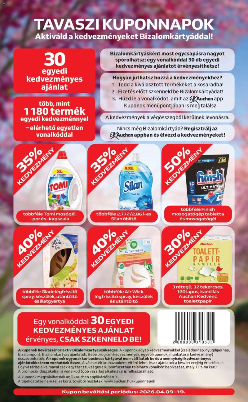 Auchan Auchan Szupermarket akciós újság 2 oldal