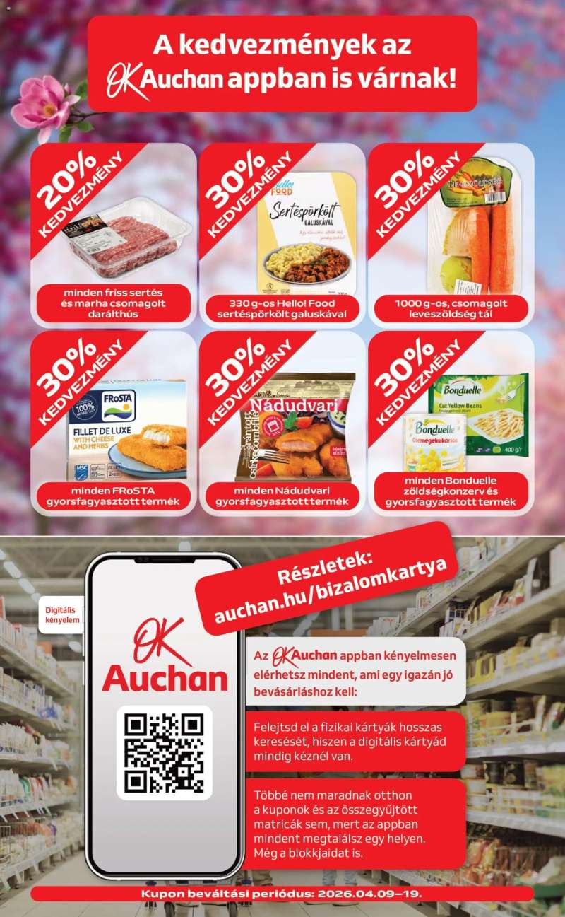 Auchan Auchan Szupermarket akciós újság 4 oldal