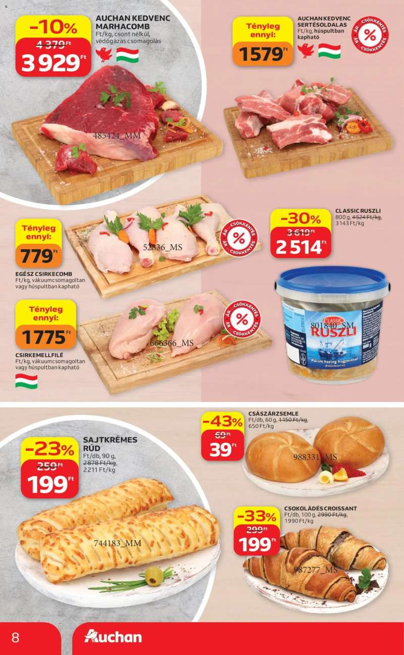 Auchan Auchan Szupermarket akciós újság 8 oldal