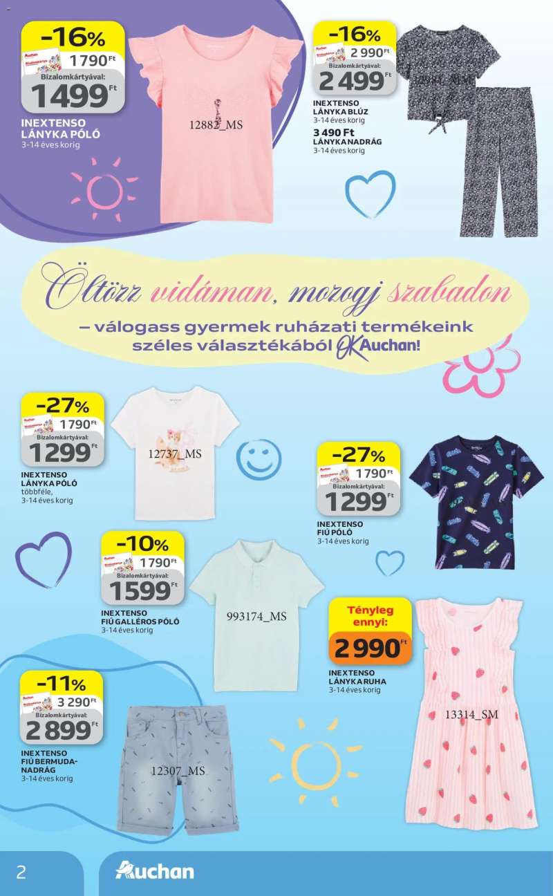 Auchan Auchan Tavaszi Textil ajánlataink 2 oldal