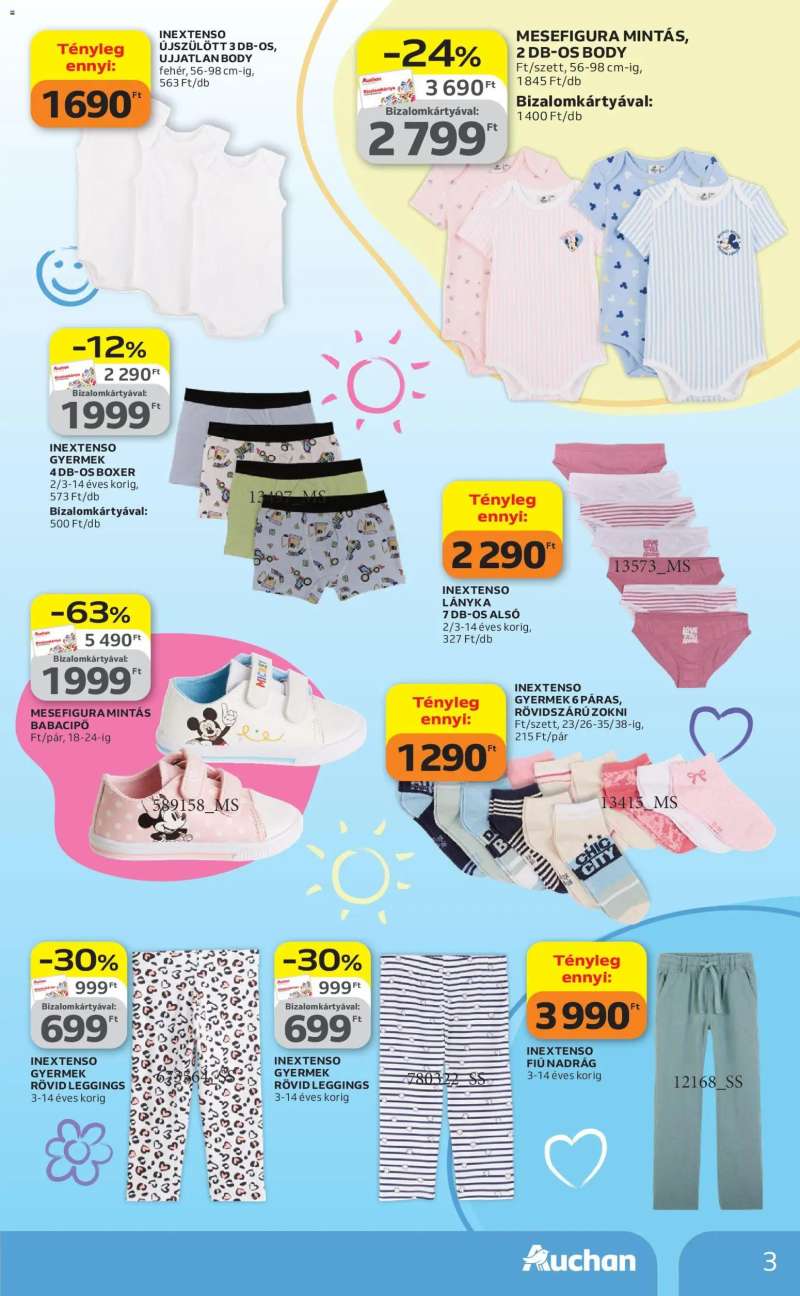 Auchan Auchan Tavaszi Textil ajánlataink 3 oldal