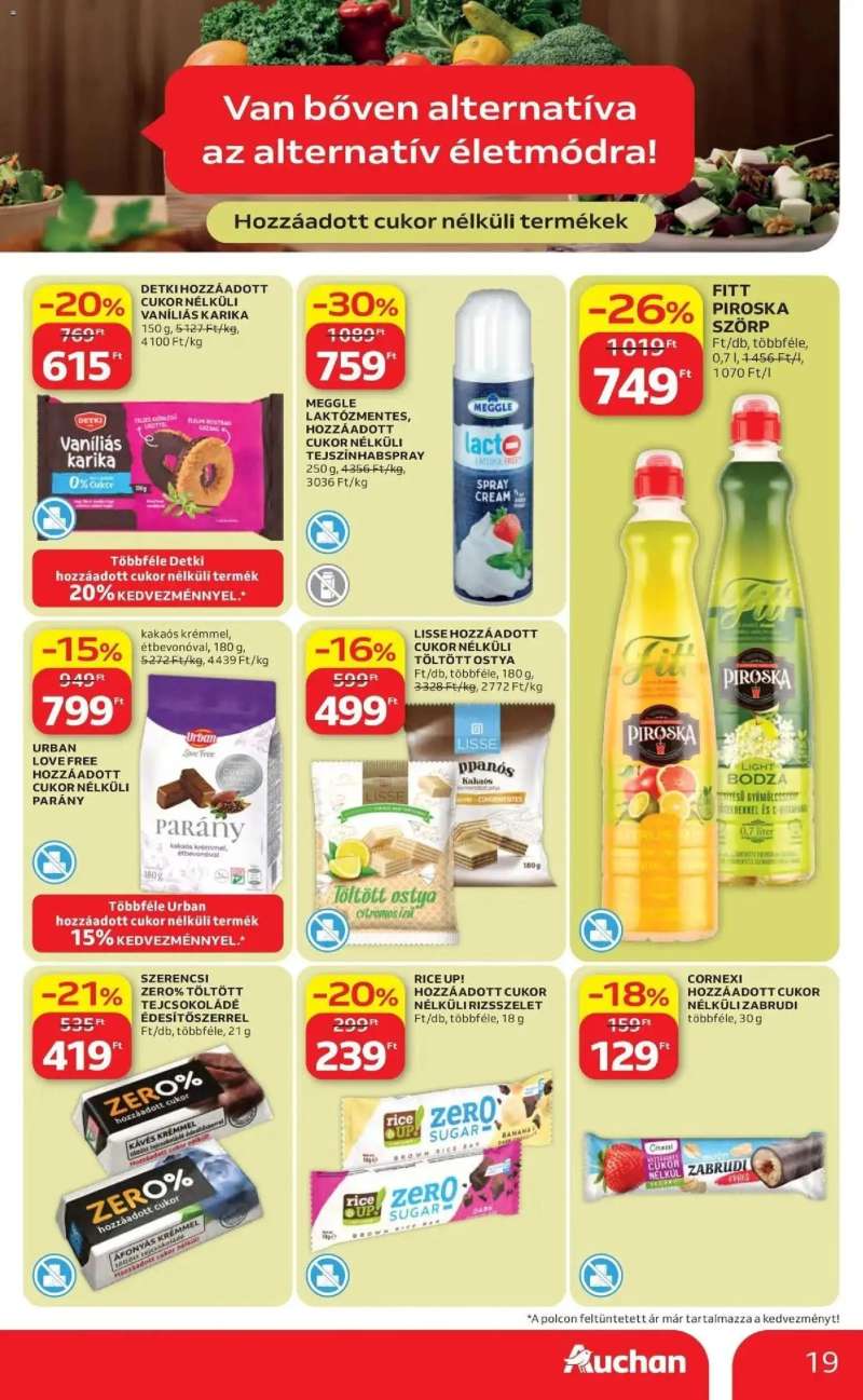 Auchan Auchan akciós újság Kecskemét 19 oldal