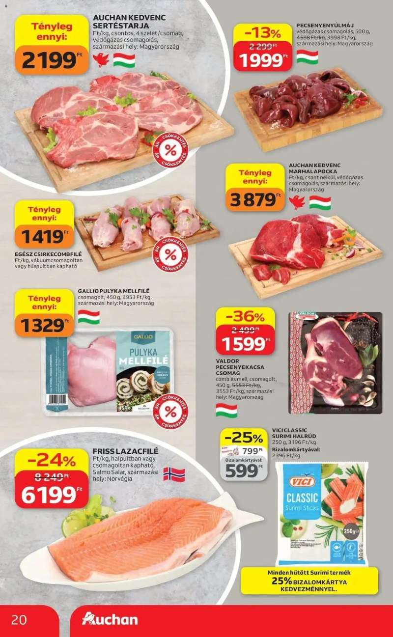 Auchan Auchan akciós újság Szeged 20 oldal