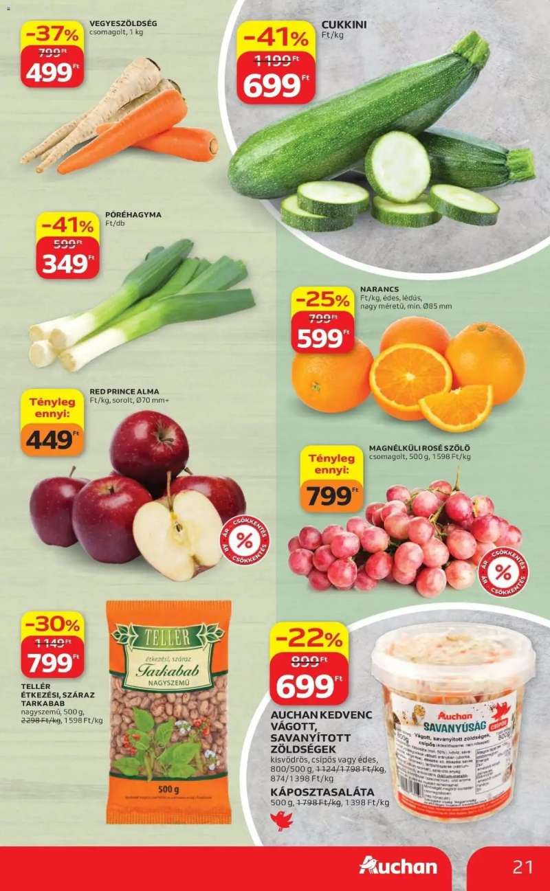 Auchan Auchan akciós újság Szolnok 21 oldal