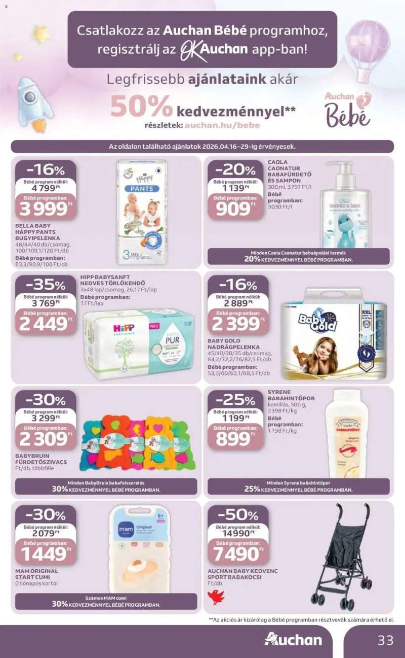 Auchan Auchan akciós újság Szolnok 33 oldal