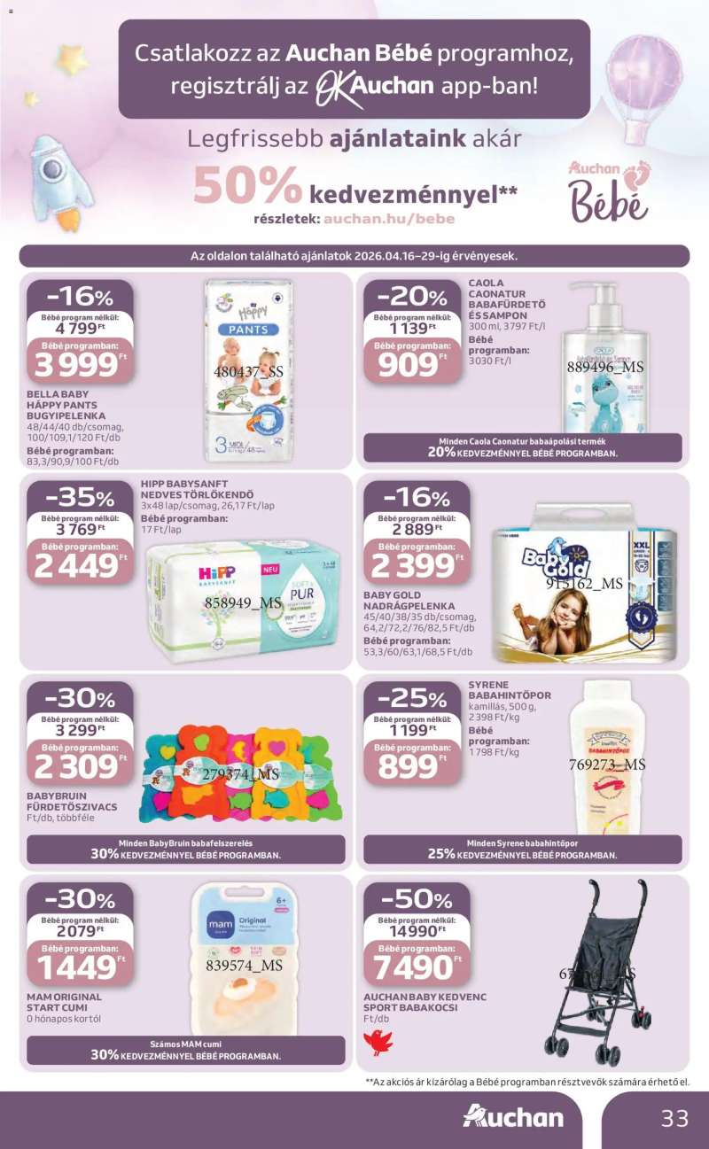 Auchan Auchan akciós újság 33 oldal
