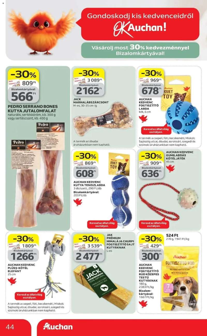 Auchan Auchan akciós újság Budapest 44 oldal