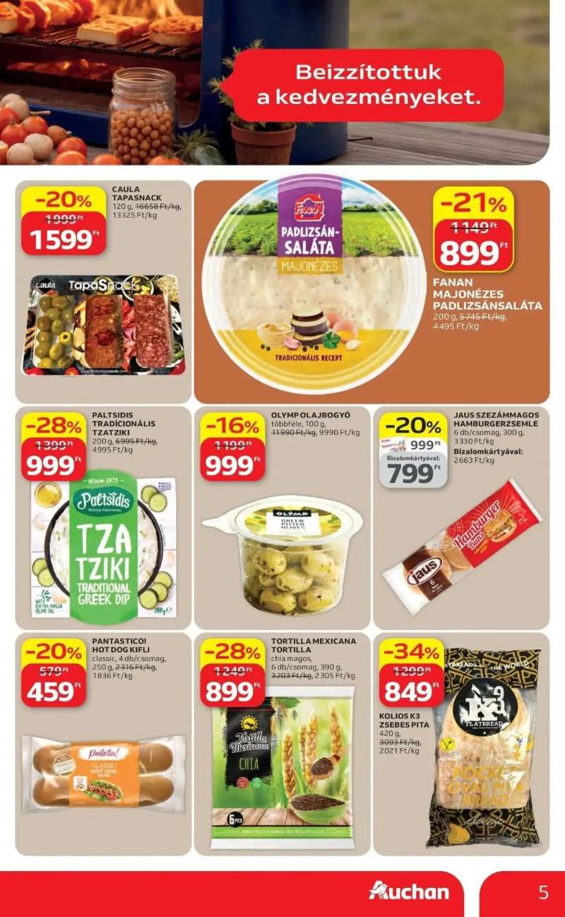 Auchan Auchan akciós újság Budapest 5 oldal
