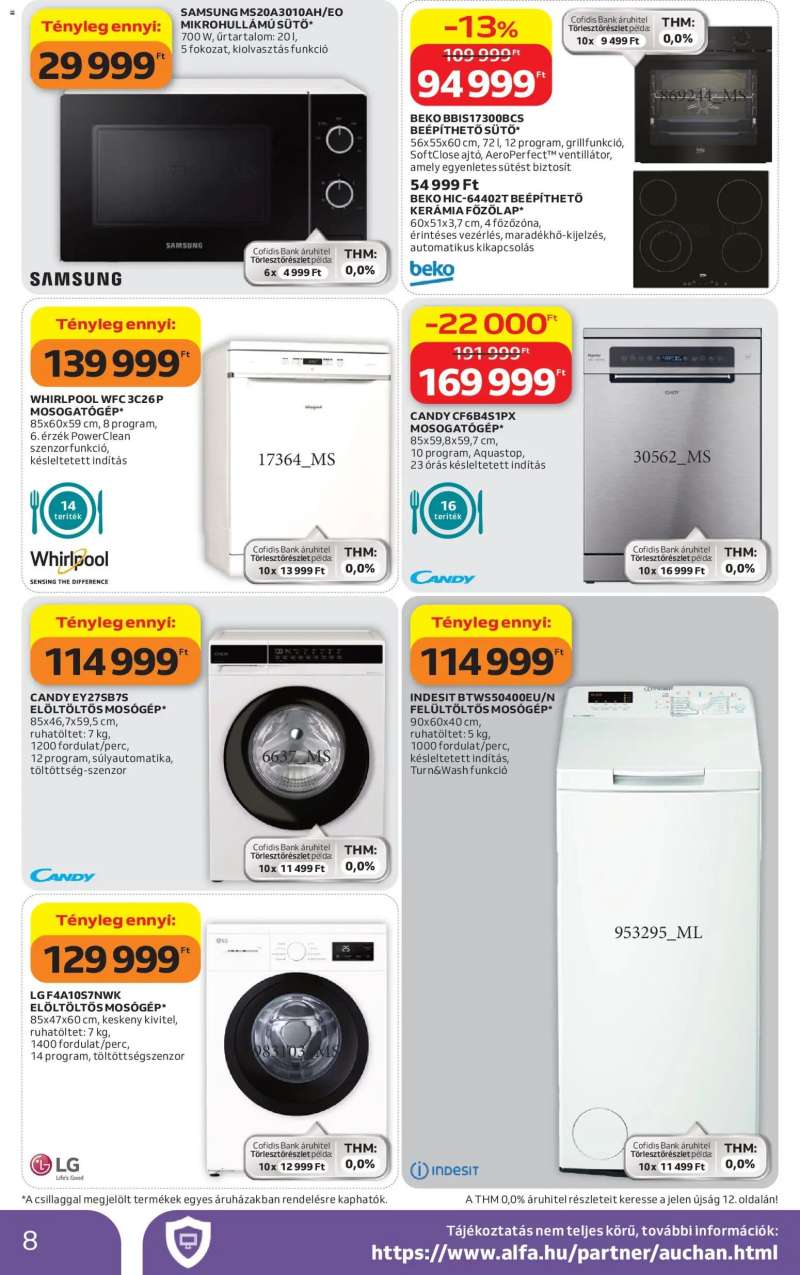 Auchan Auchan Elektronikai ajánlataink 8 oldal