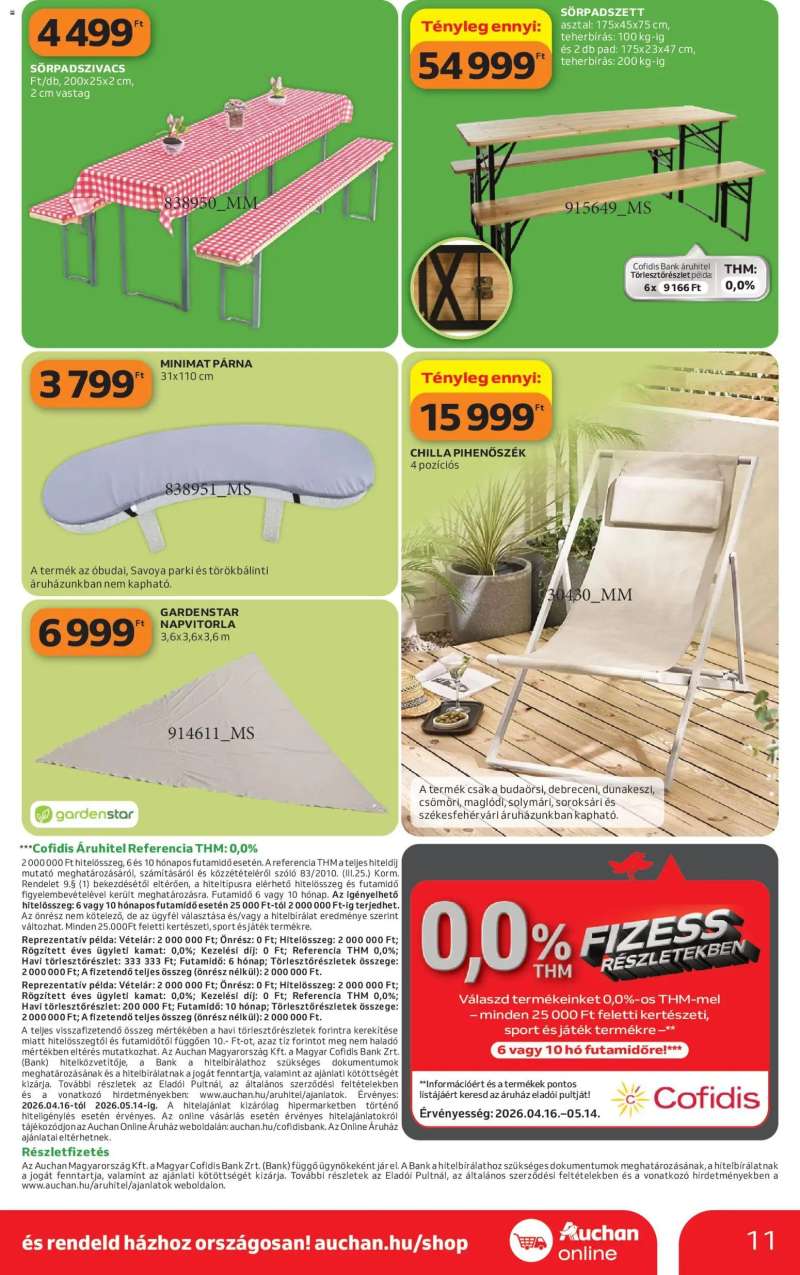 Auchan Auchan Kertészet és Szabadidő 11 oldal