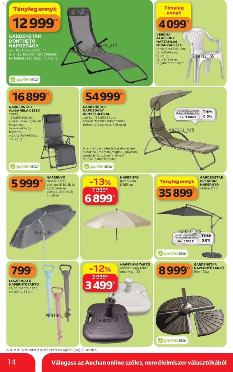 Auchan Auchan Kertészet és Szabadidő 14 oldal