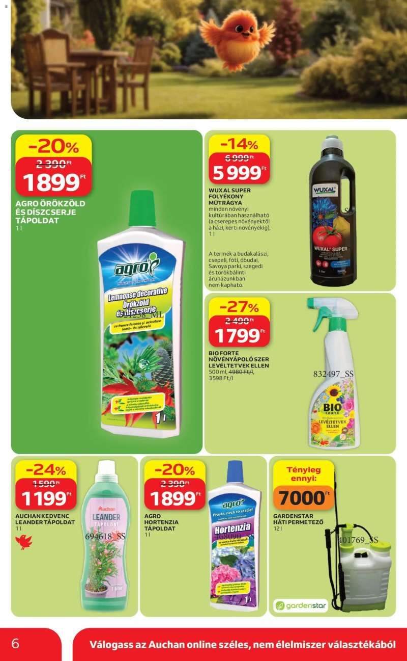 Auchan Auchan Kertészet és Szabadidő 6 oldal