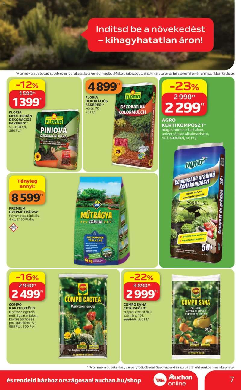 Auchan Auchan Kertészet és Szabadidő 7 oldal