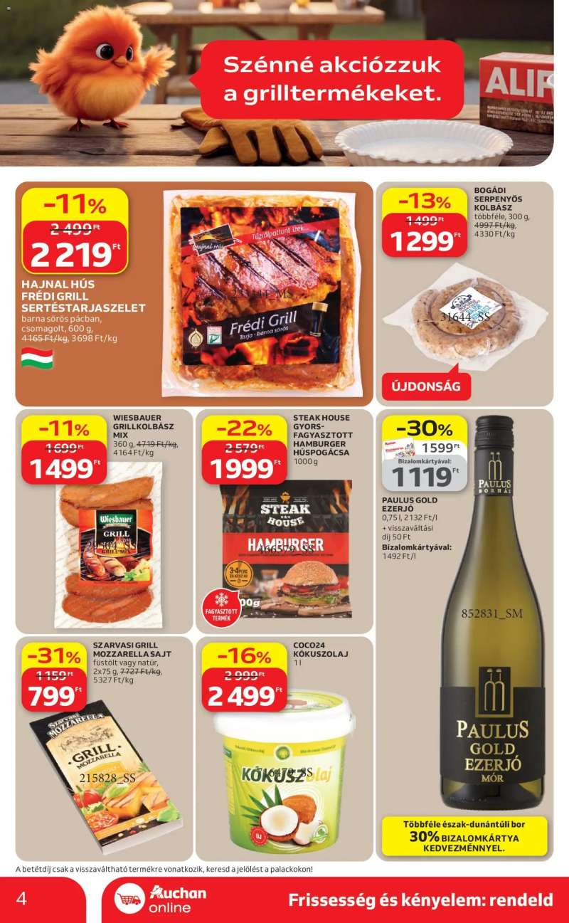 Auchan Auchan Szupermarket akciós újság 4 oldal