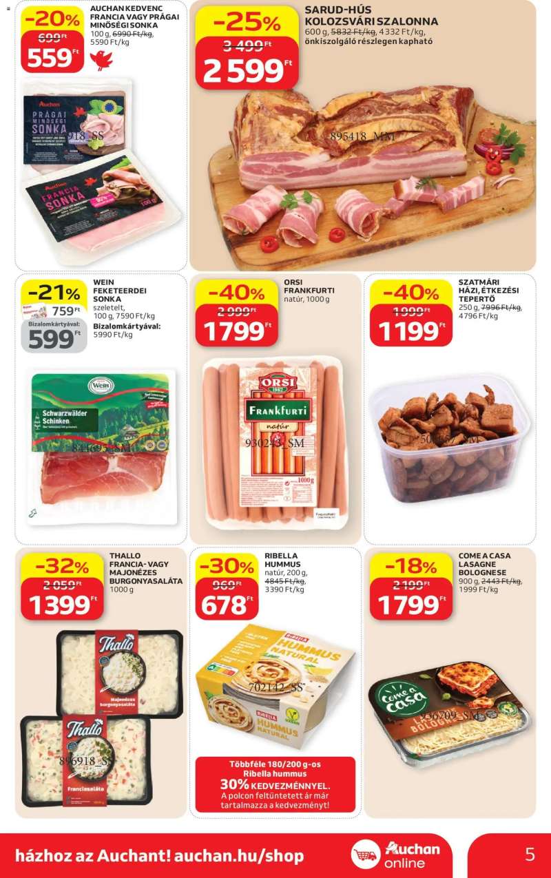 Auchan Auchan Szupermarket akciós újság 5 oldal
