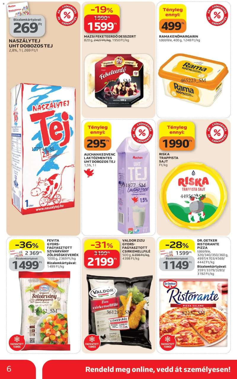 Auchan Auchan Szupermarket akciós újság 6 oldal
