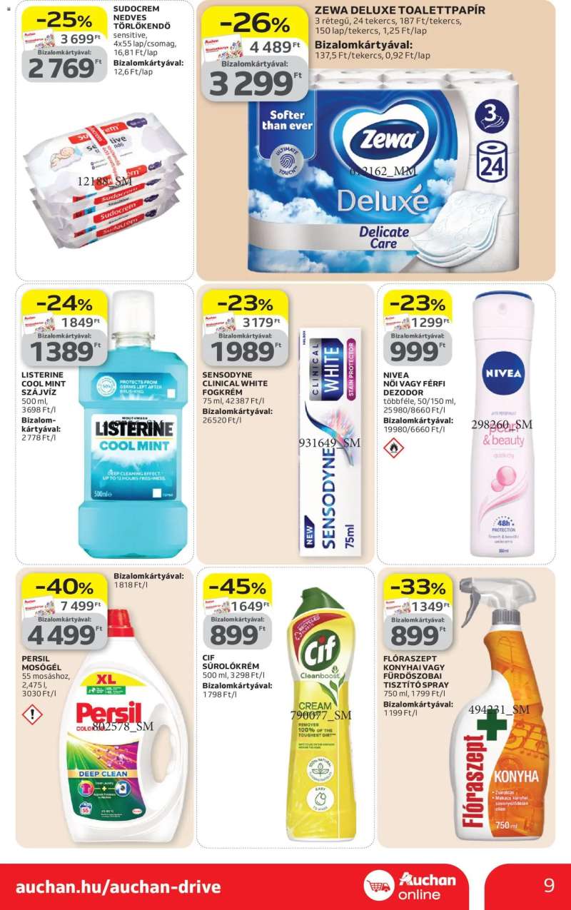 Auchan Auchan Szupermarket akciós újság 9 oldal
