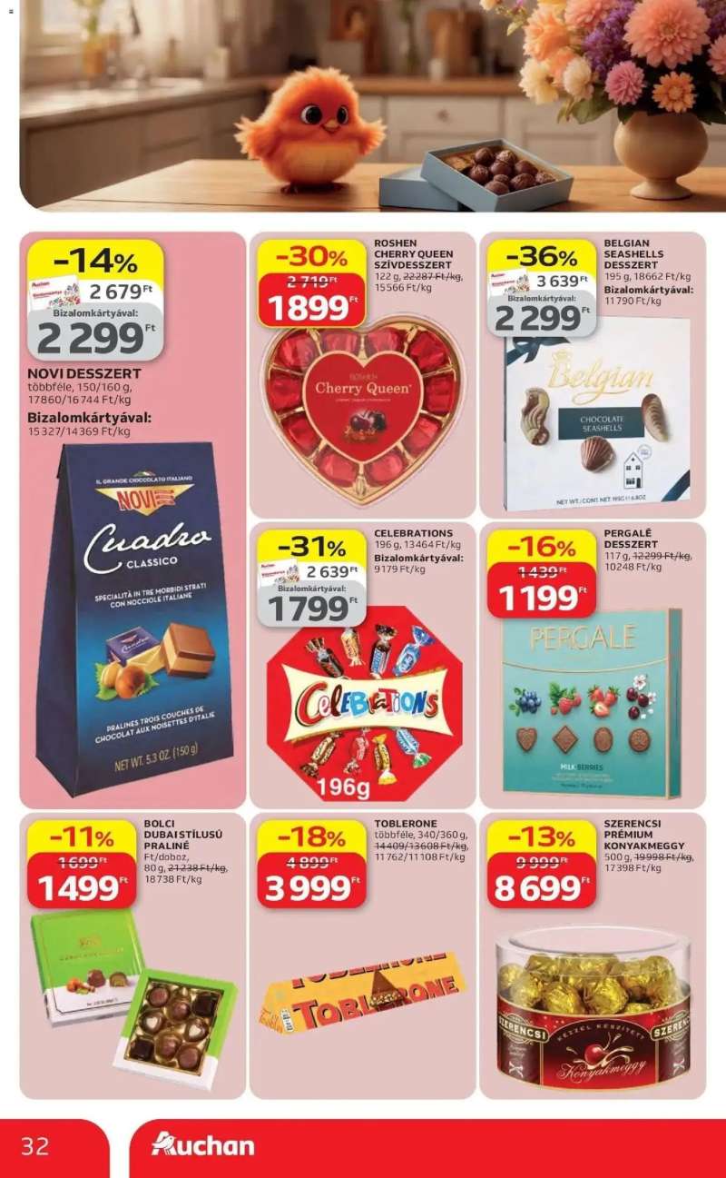 Auchan Auchan akciós újság Kecskemét 32 oldal
