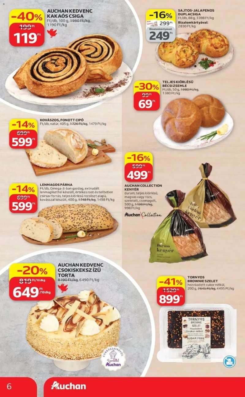 Auchan Auchan akciós újság Miskolc 6 oldal
