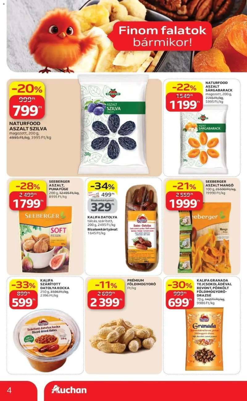 Auchan Auchan akciós újság Szolnok 4 oldal