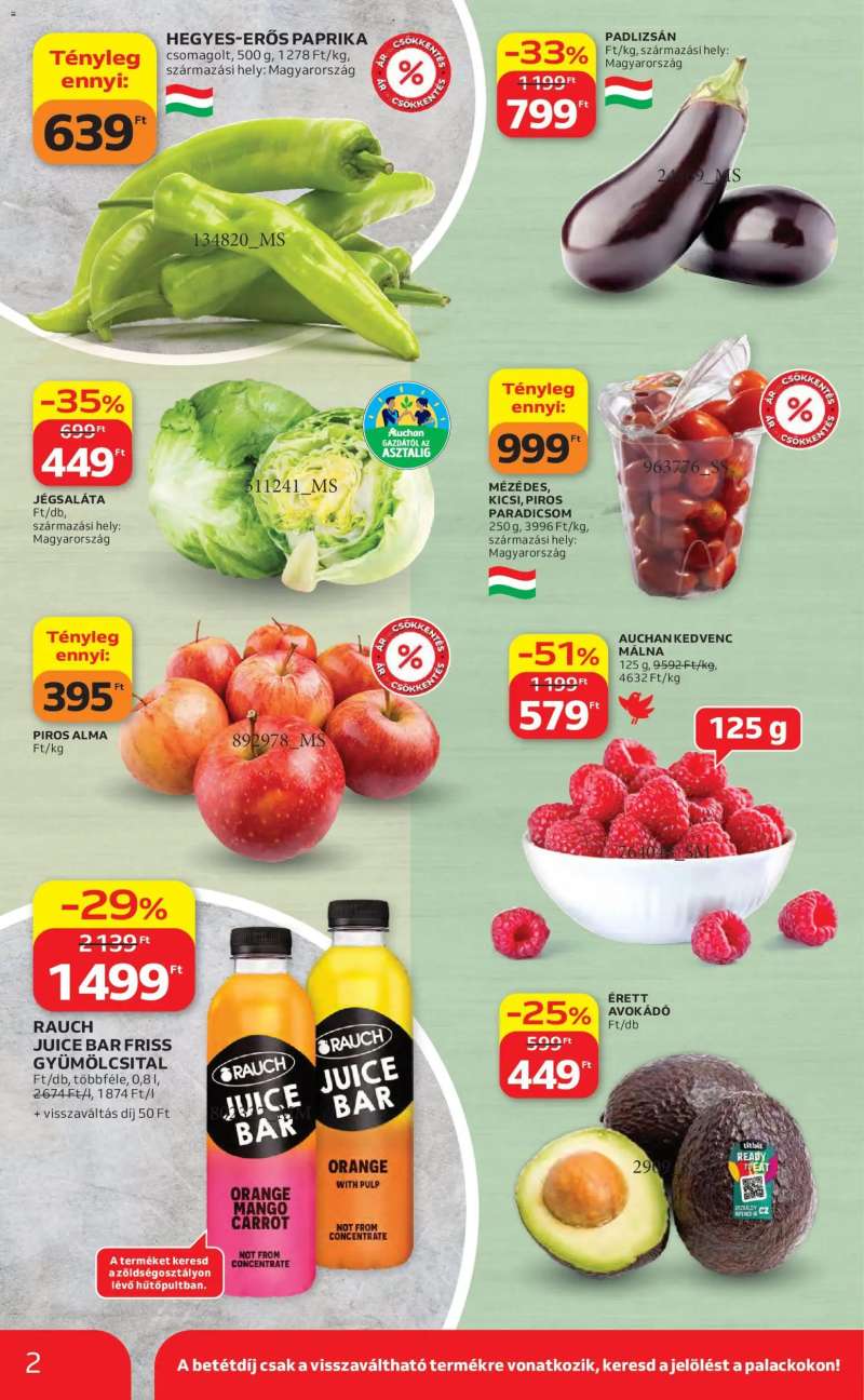 Auchan Auchan akciós újság 2 oldal