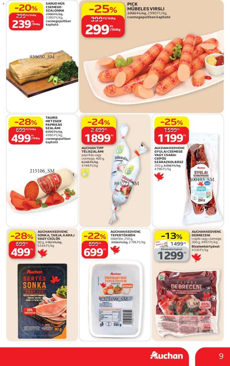 Auchan Auchan akciós újság 9 oldal