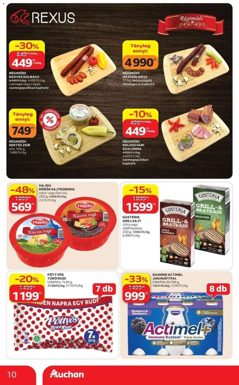 Auchan Auchan akciós újság Budapest 10 oldal