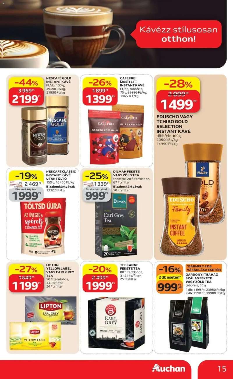 Auchan Auchan akciós újság Budapest 15 oldal