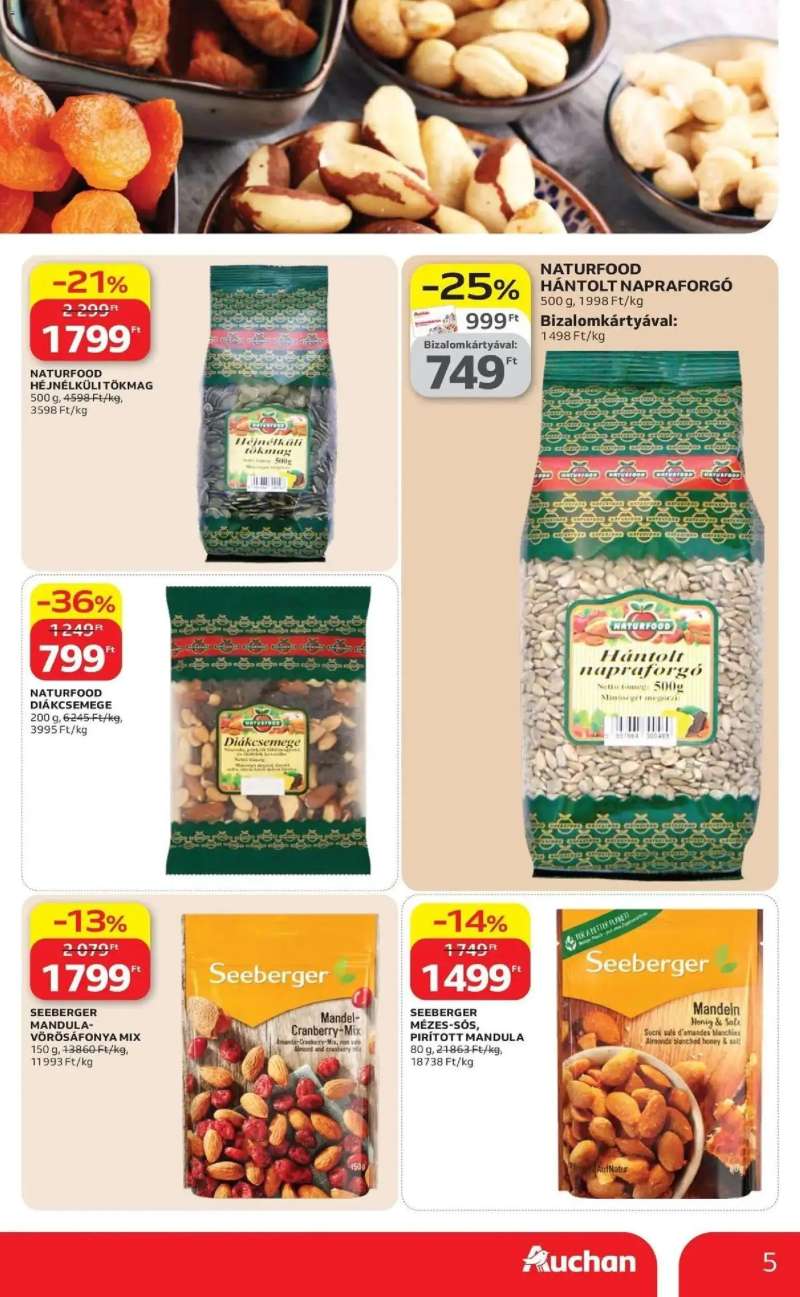 Auchan Auchan akciós újság Budapest 5 oldal