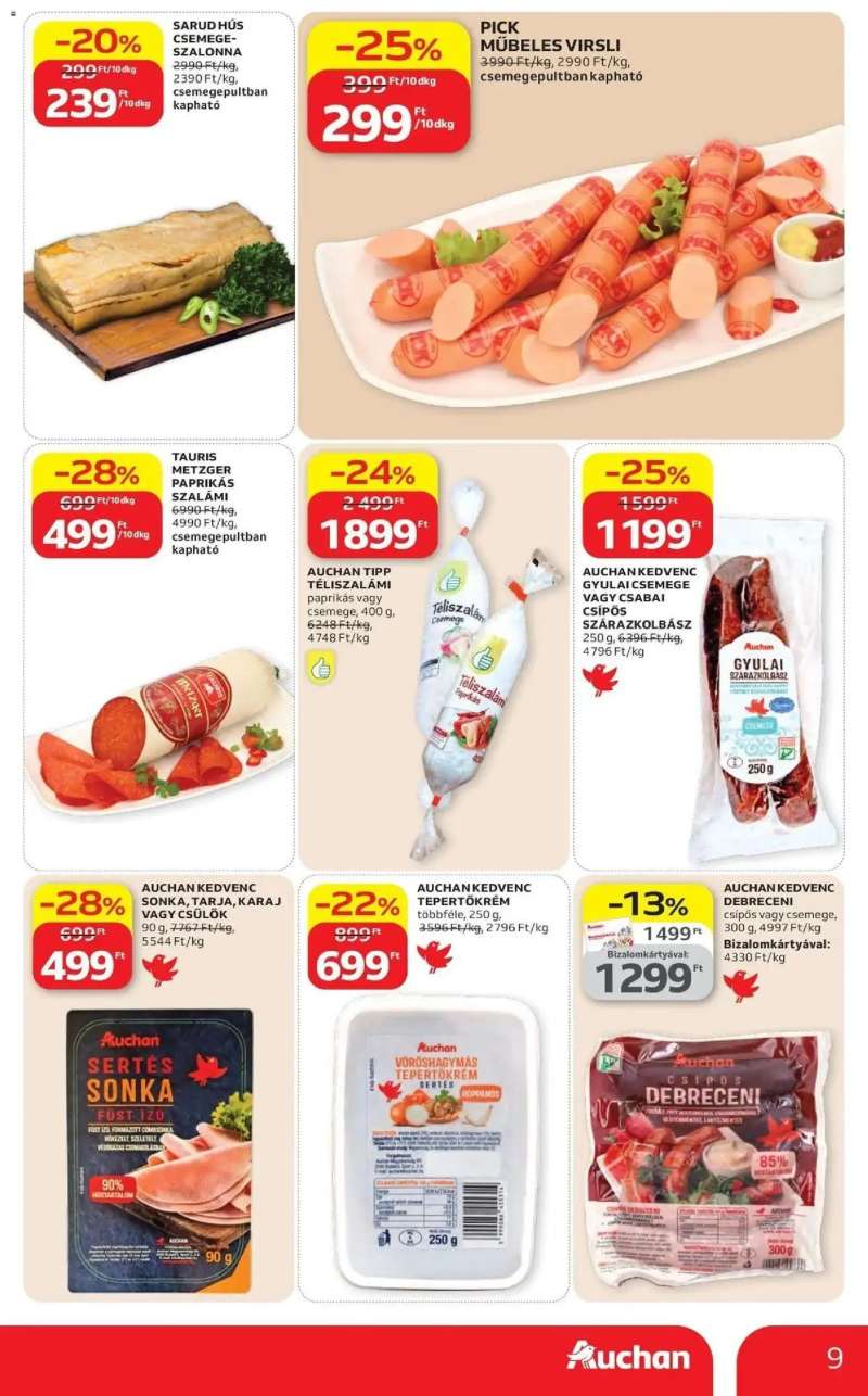 Auchan Auchan akciós újság Budapest 9 oldal