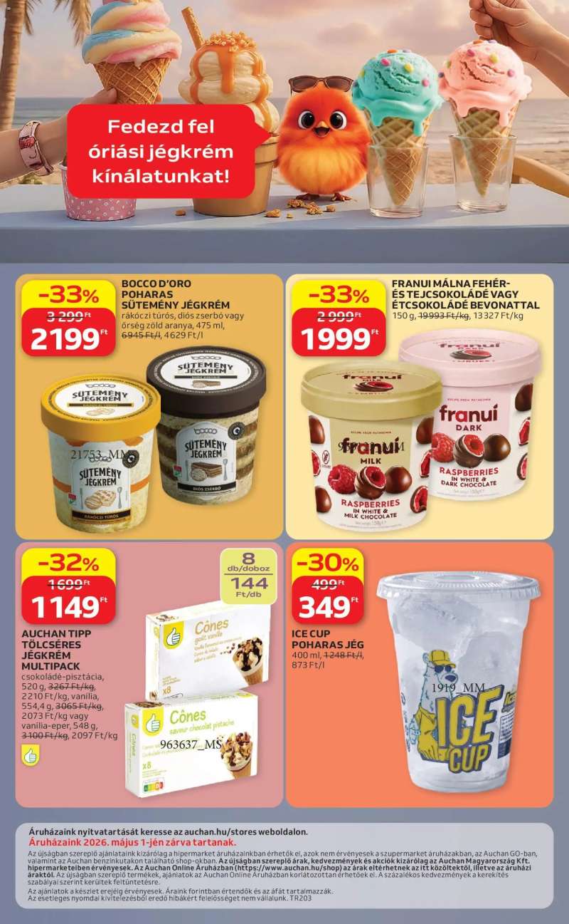 Auchan Auchan Jégkrém ajánlataink 16 oldal