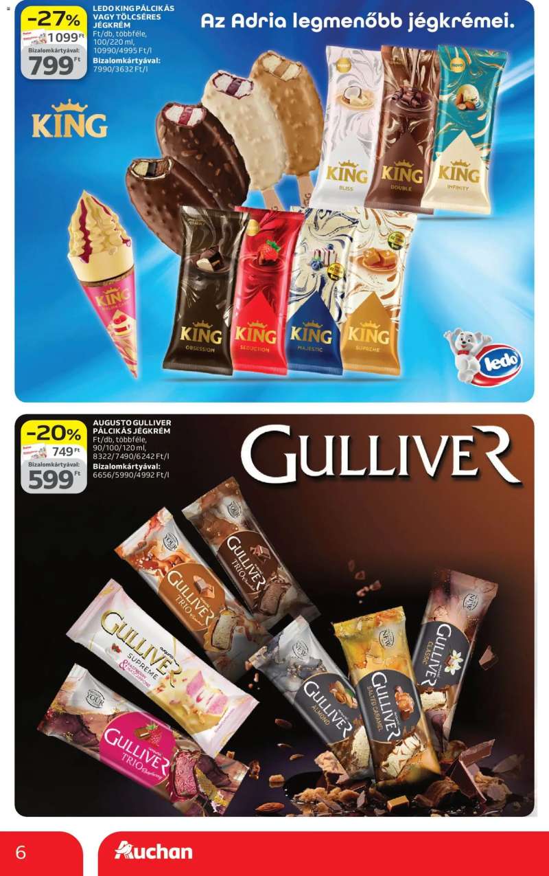 Auchan Auchan Jégkrém ajánlataink 6 oldal
