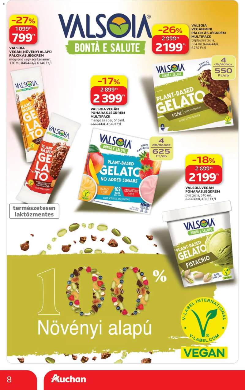 Auchan Auchan Jégkrém ajánlataink 8 oldal