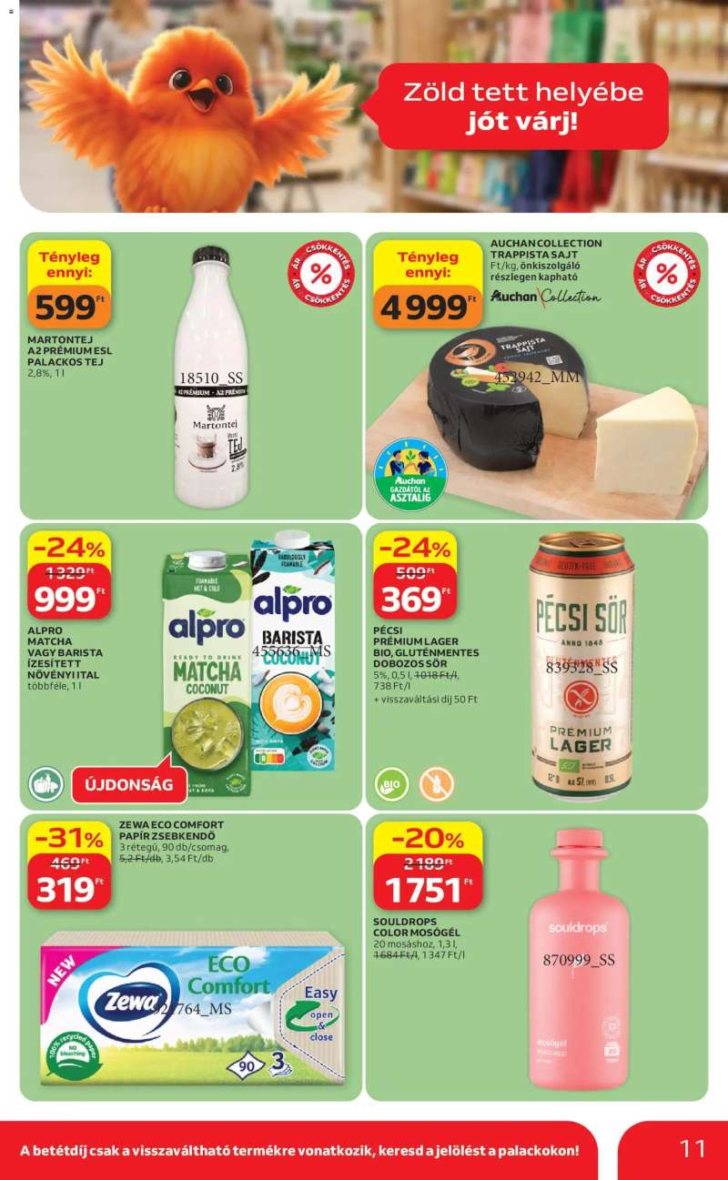 Auchan Auchan Szupermarket akciós újság 11 oldal