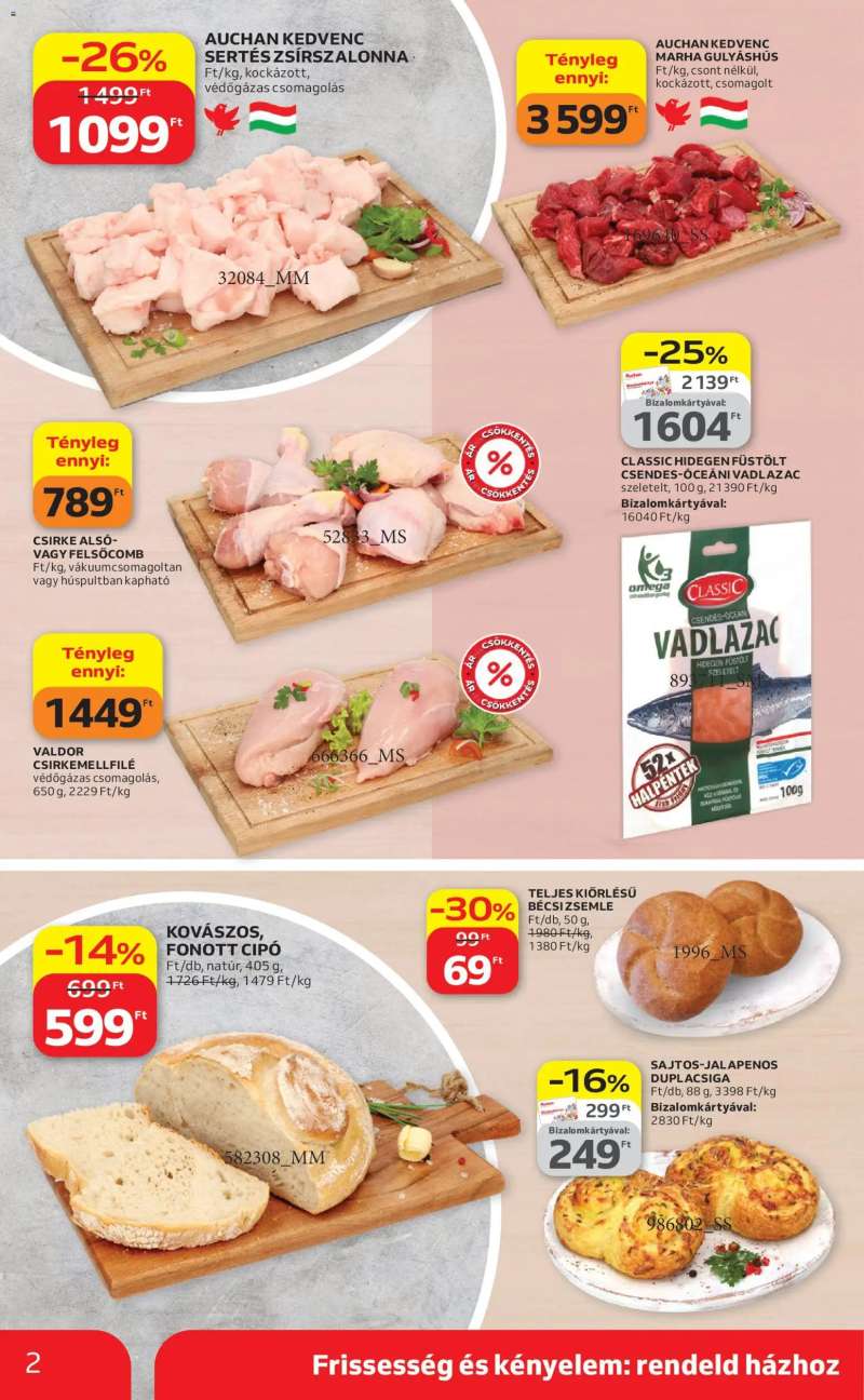 Auchan Auchan Szupermarket akciós újság 2 oldal