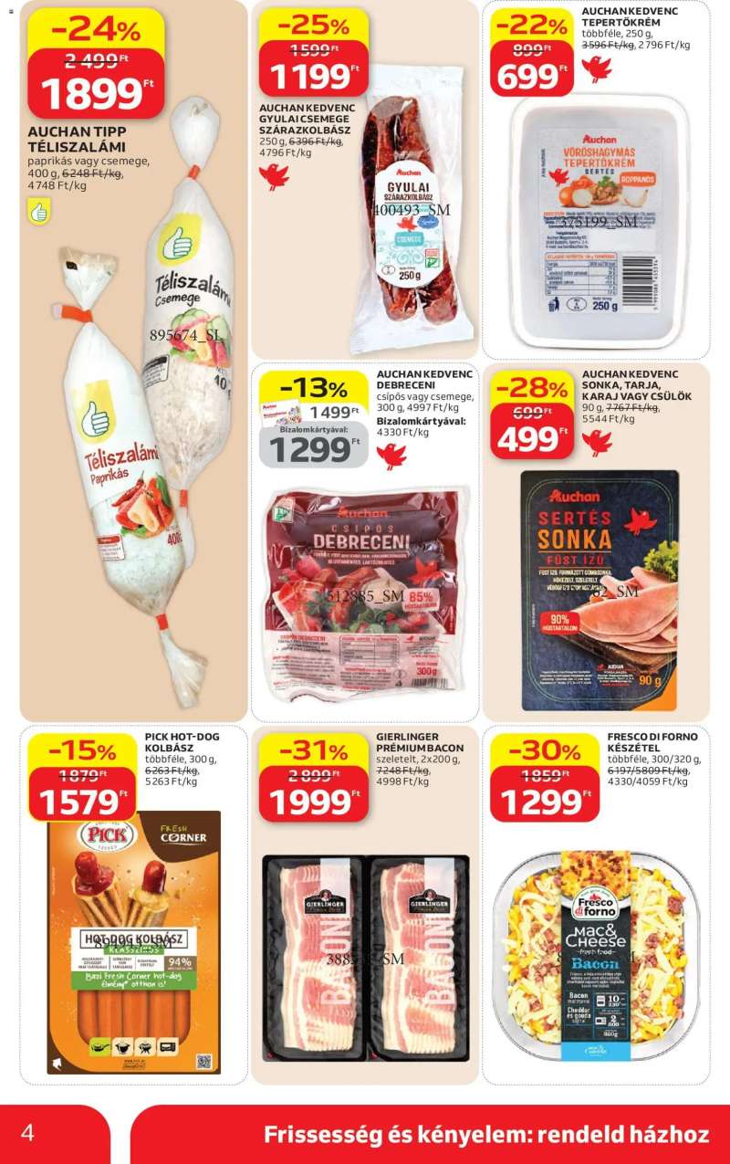 Auchan Auchan Szupermarket akciós újság 4 oldal