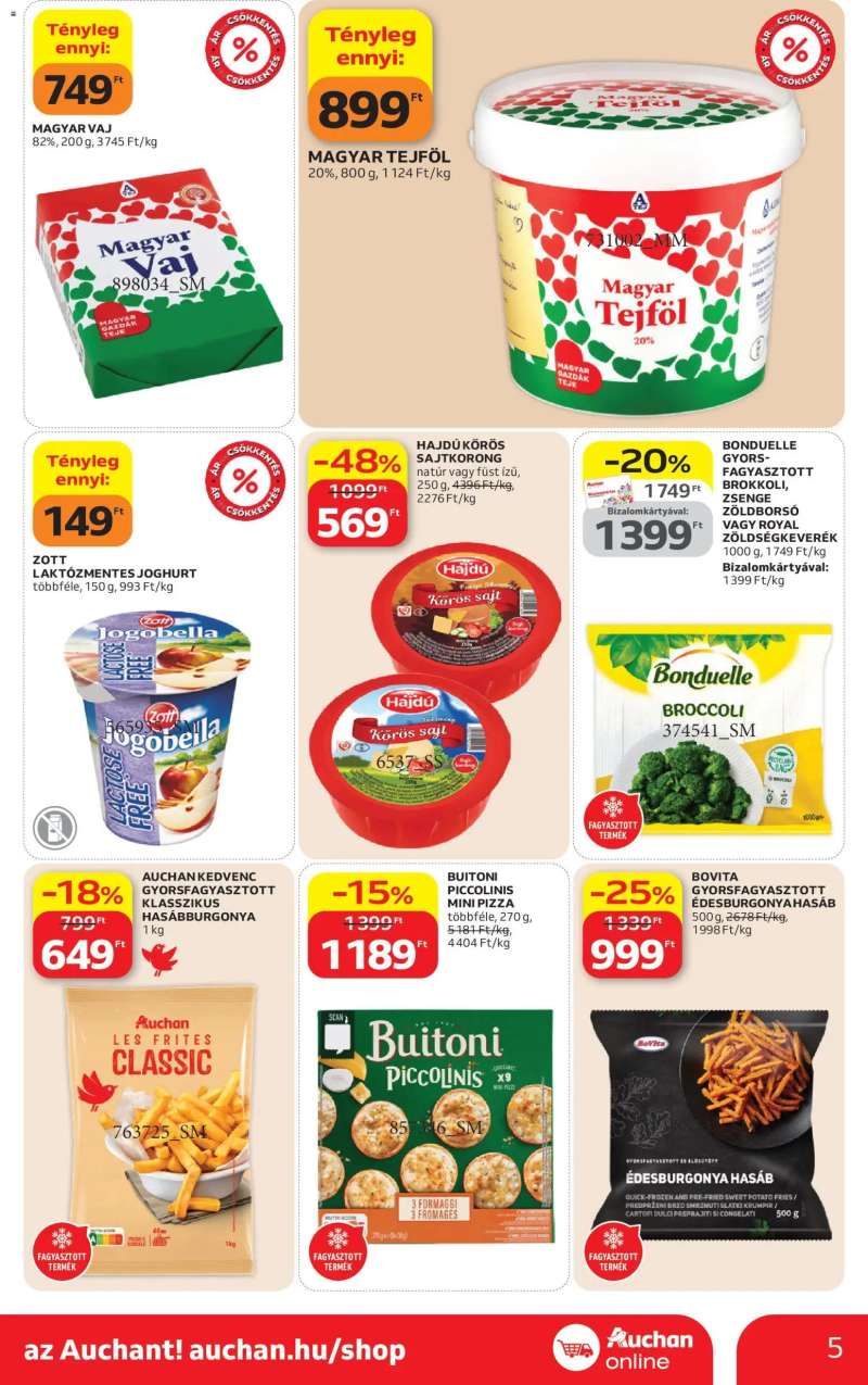 Auchan Auchan Szupermarket akciós újság 5 oldal