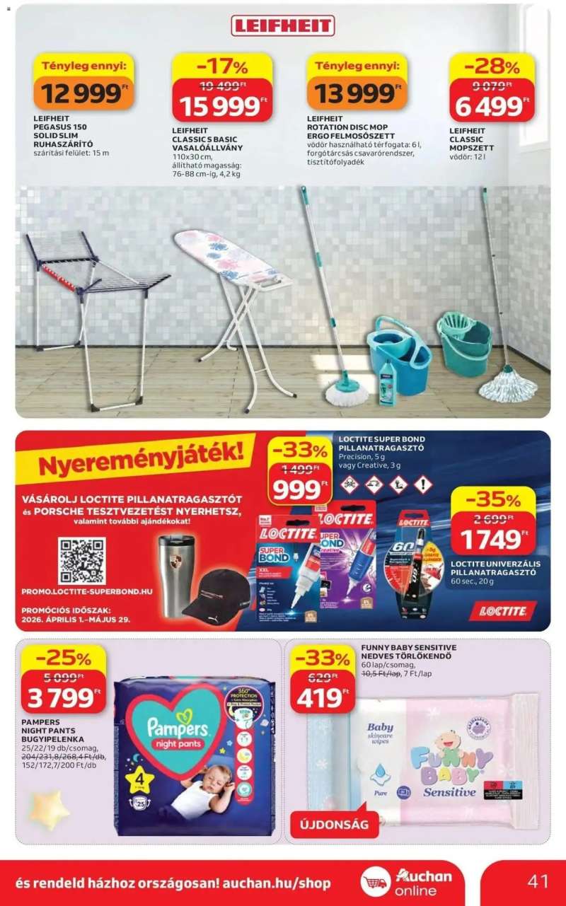 Auchan Auchan újság érvényessége 2026.05.06-ig 41 oldal