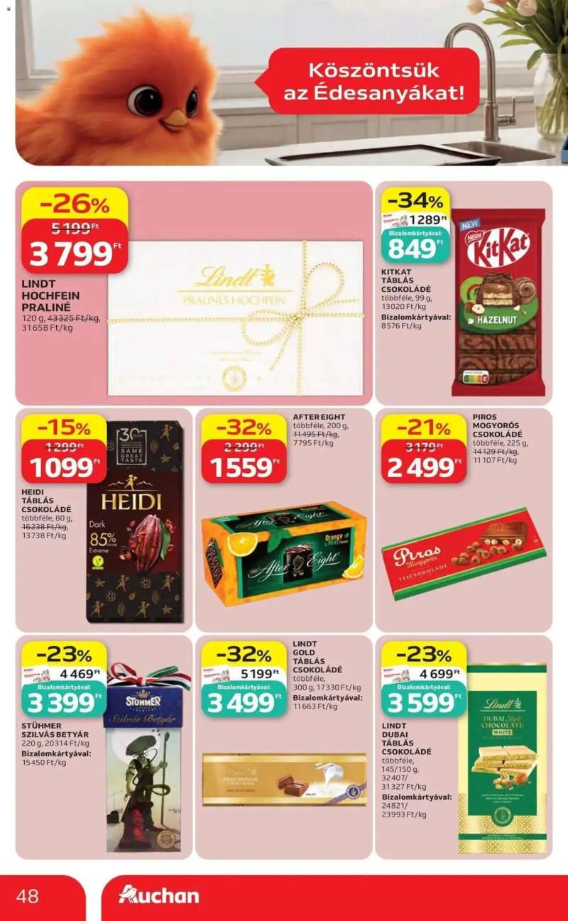 Auchan Auchan újság érvényessége 2026.05.06-ig 48 oldal