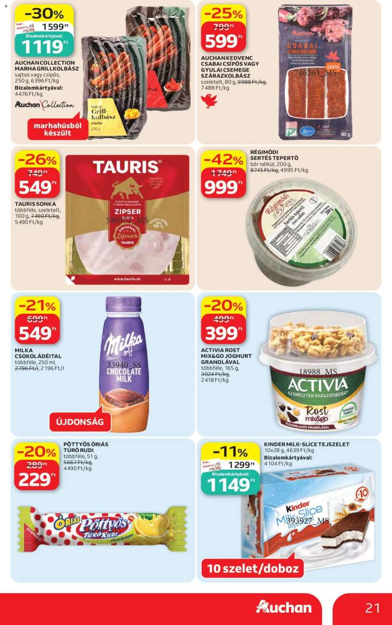 Auchan Auchan akciós újság 21 oldal