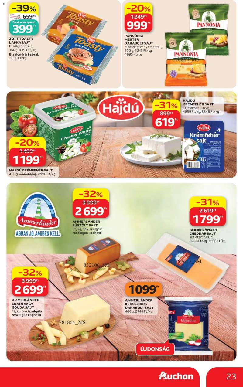 Auchan Auchan akciós újság 23 oldal
