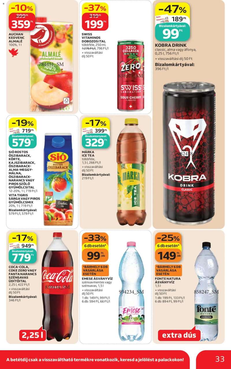 Auchan Auchan akciós újság 33 oldal