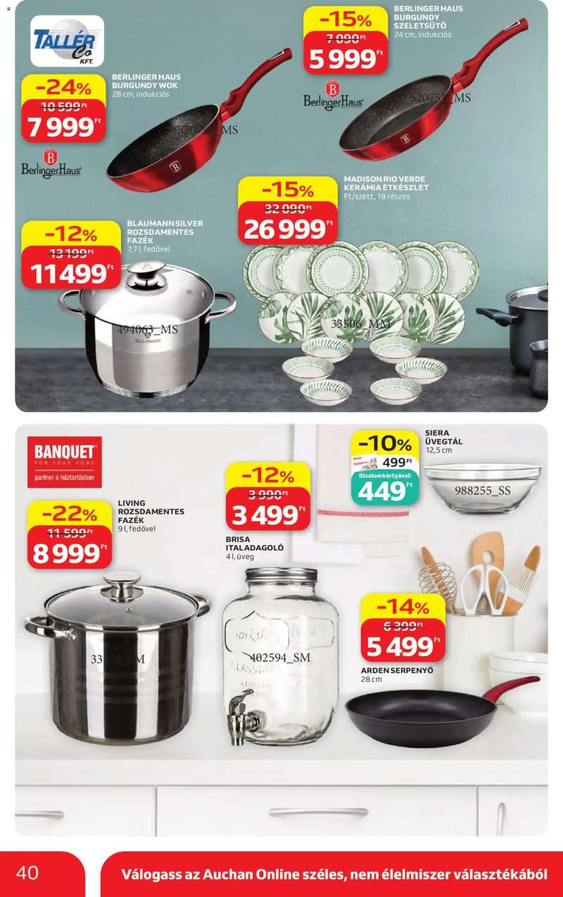 Auchan Auchan akciós újság 40 oldal