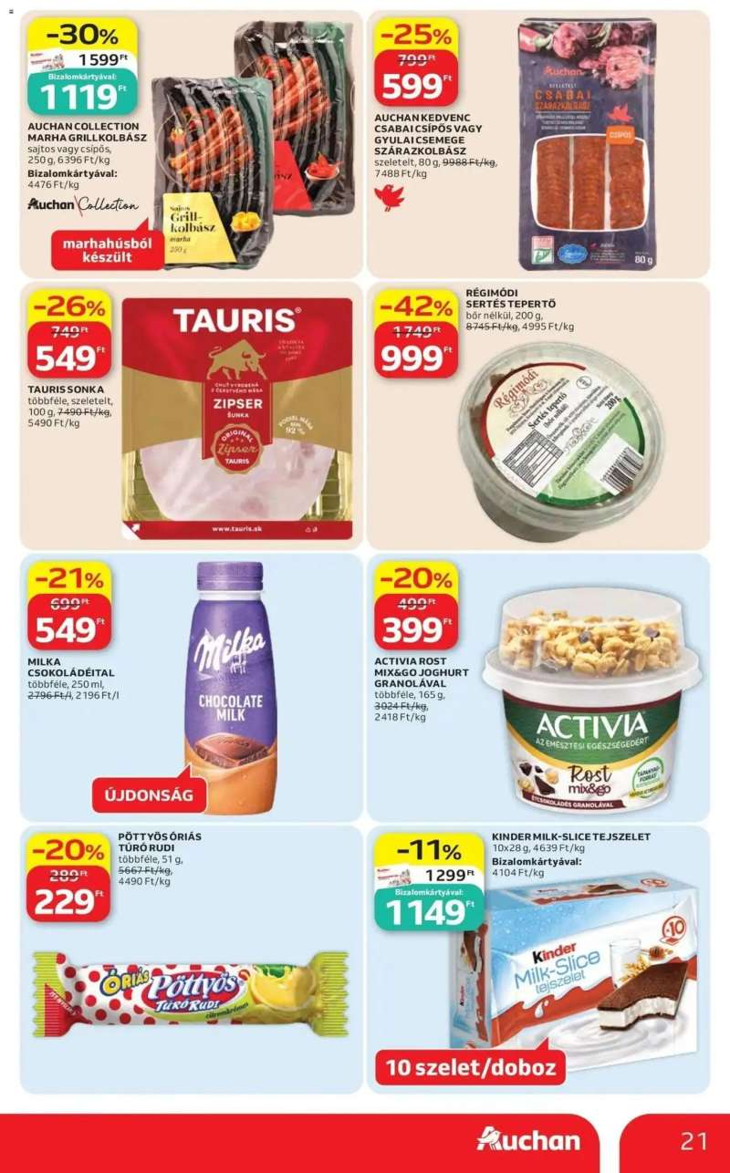 Auchan Auchan akciós újság Budapest 21 oldal