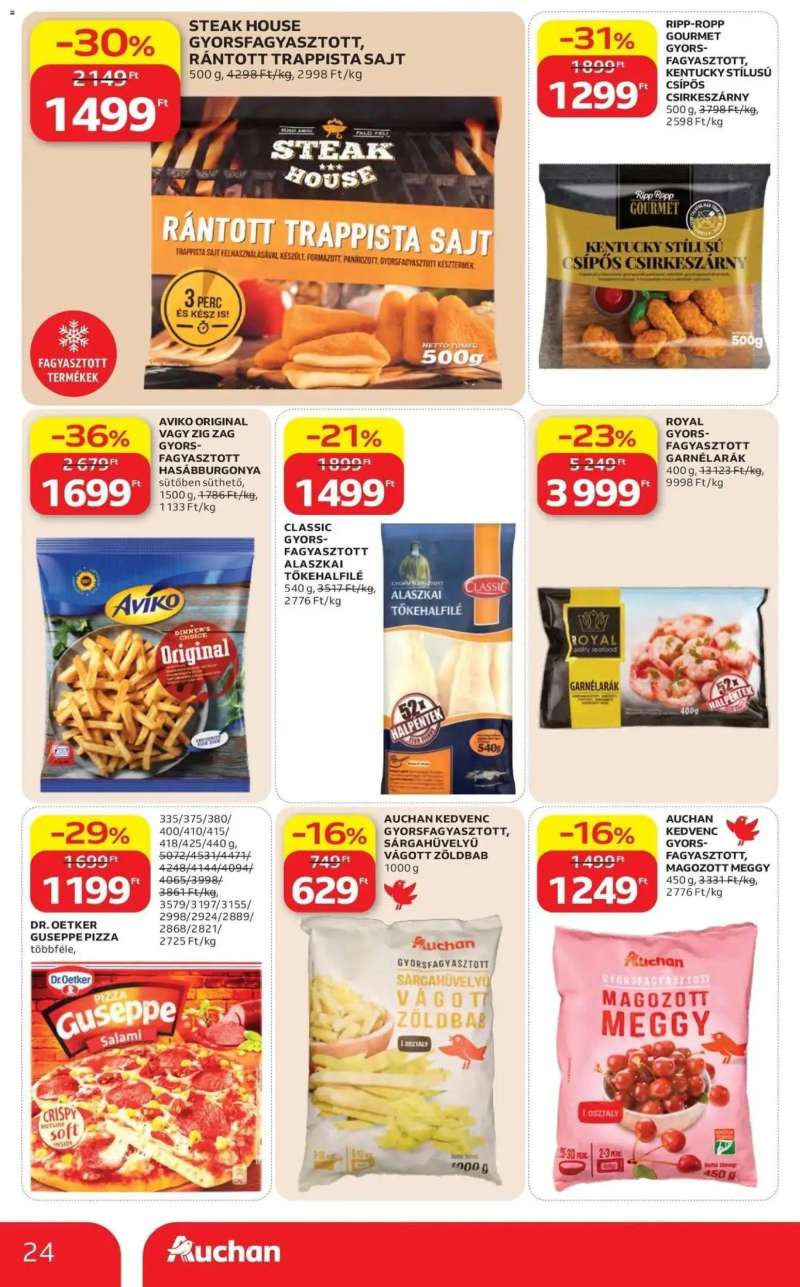 Auchan Auchan akciós újság Budapest 24 oldal