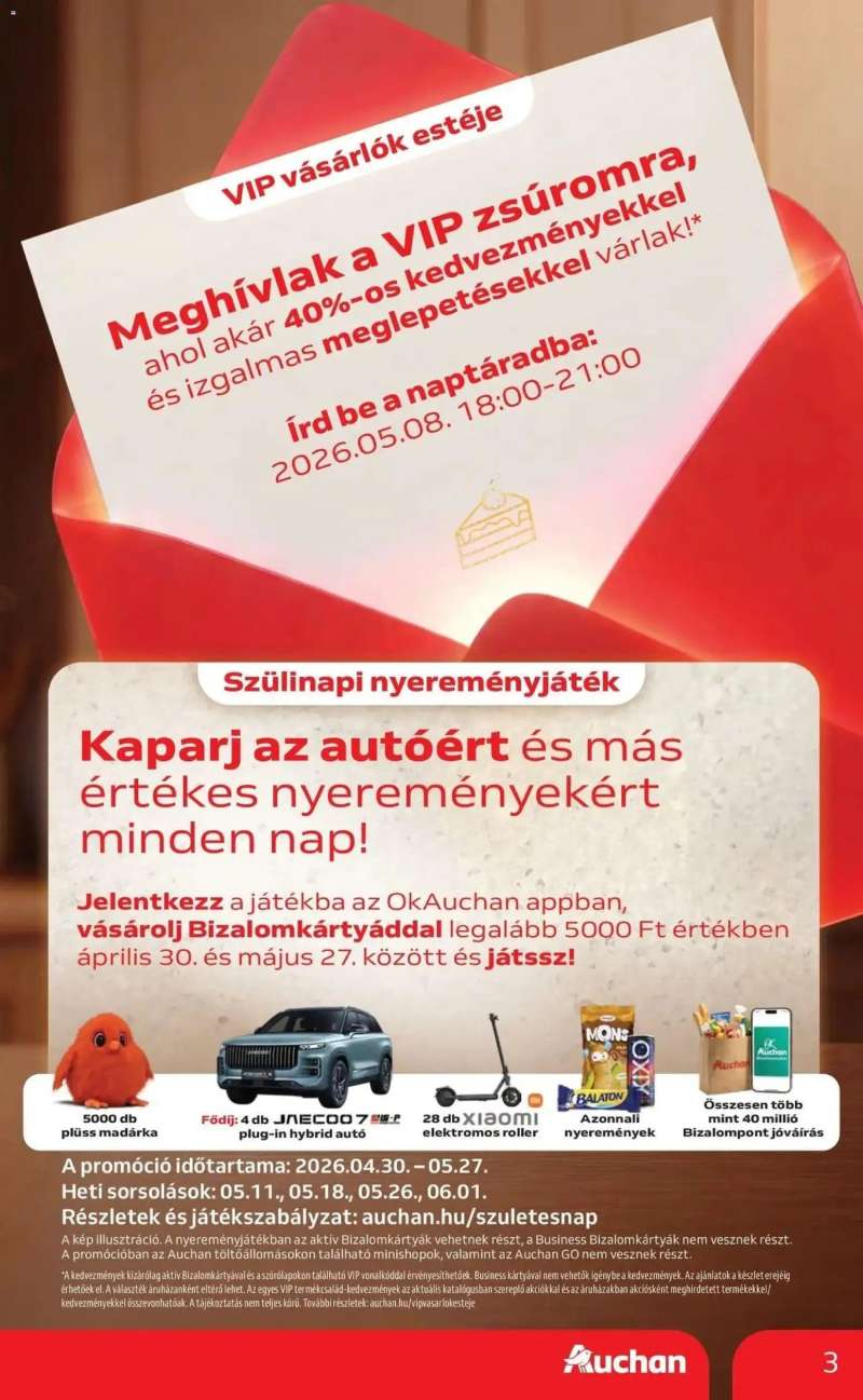 Auchan Auchan akciós újság Budapest 3 oldal