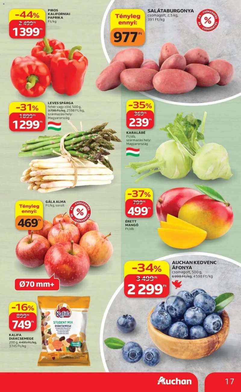 Auchan Auchan akciós újság Miskolc 17 oldal