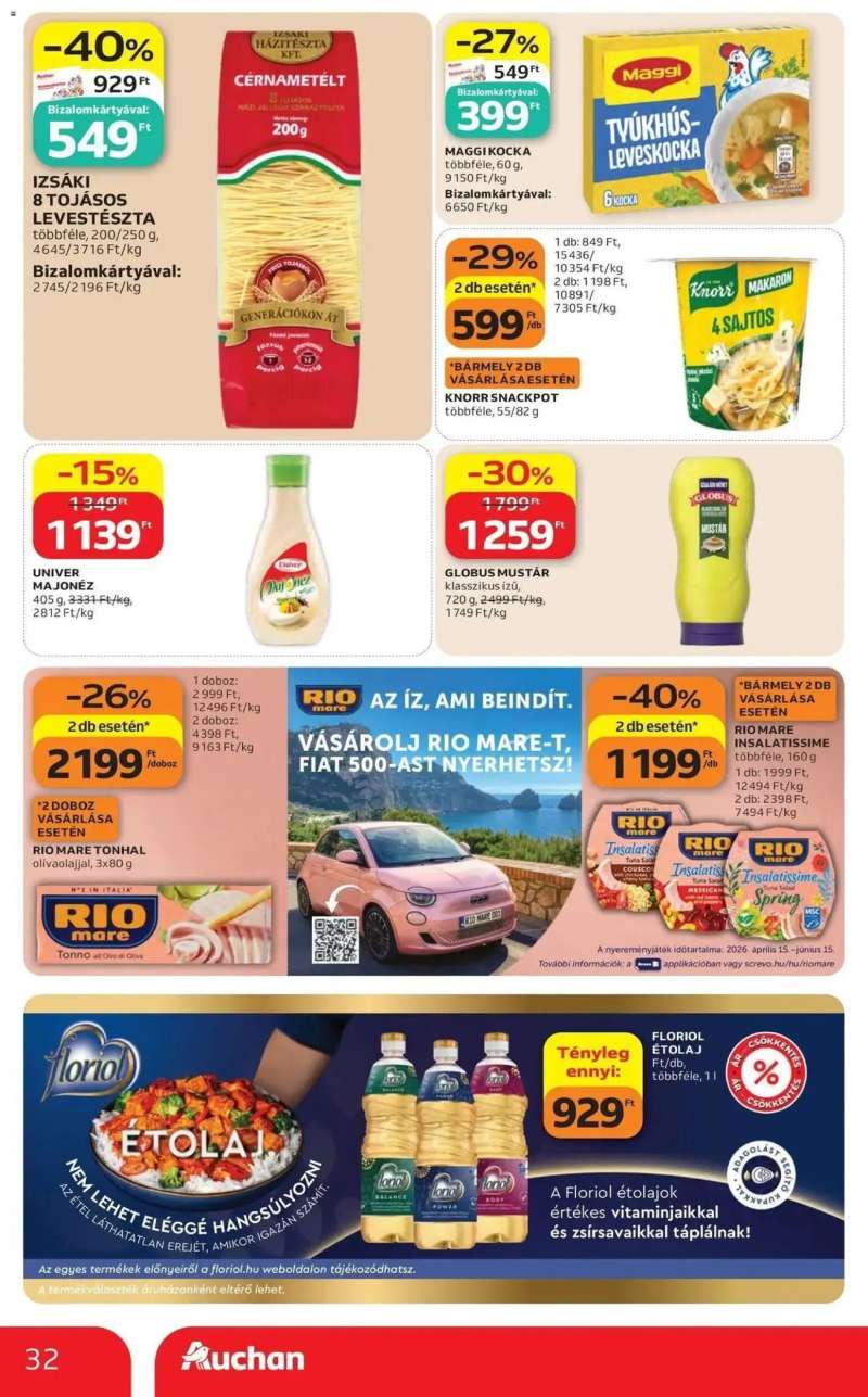 Auchan Auchan akciós újság Miskolc 32 oldal