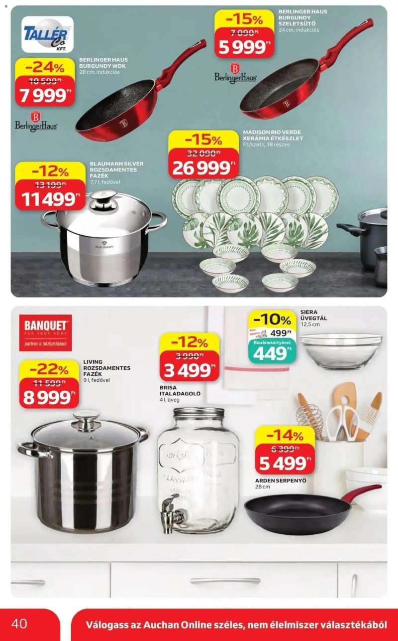 Auchan Auchan akciós újság Miskolc 40 oldal